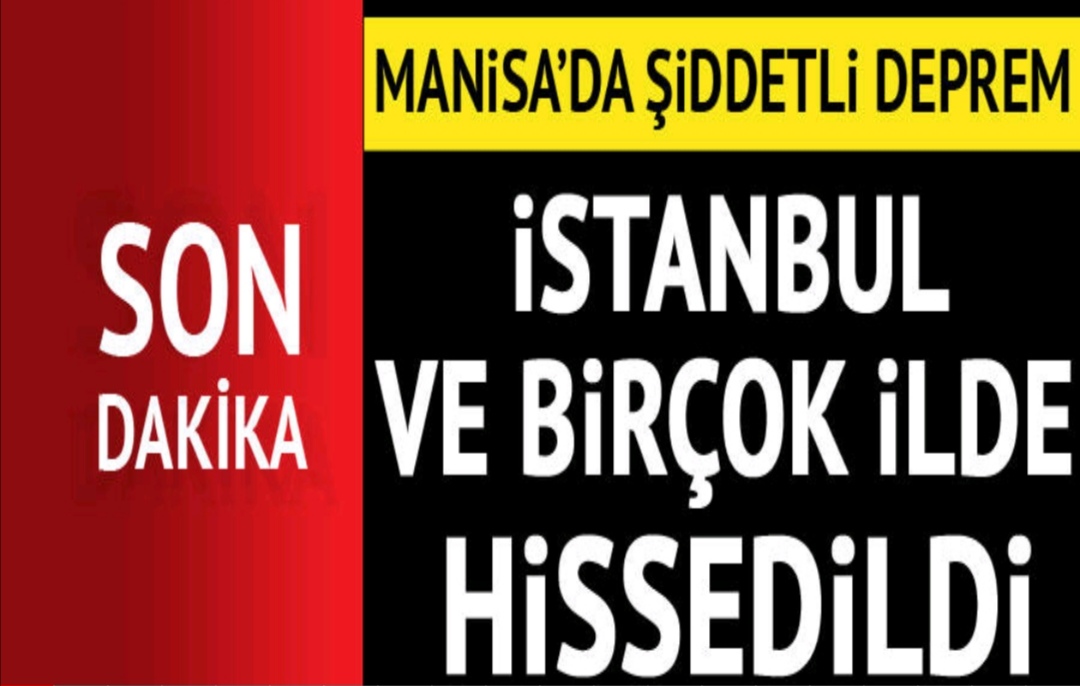 Manisa'da deprem! İstanbul ve İzmir'den de hissedildi!
