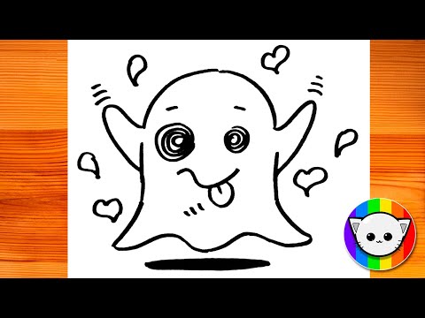 How to Draw a Cute Ghost | Easy Drawing for Beginners